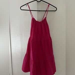pink sun dress